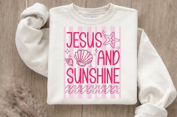 Download Retro Jesus and Sunshine T-shirt Design - Sunshine Collection