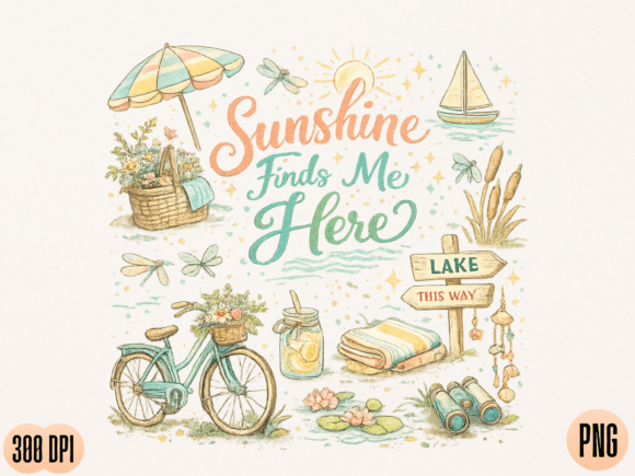 Download Sunshine Finds Me Here PNG Design - Sunshine Collection