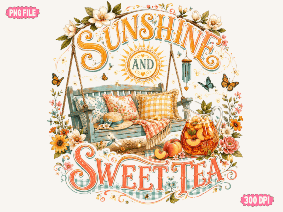 Download Sunshine and Sweet Tea PNG, Floral Tea - Sunshine Collection