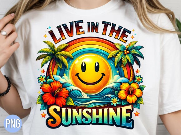 Download Retro Live in the Sunshine Beach PNG - Sunshine Collection